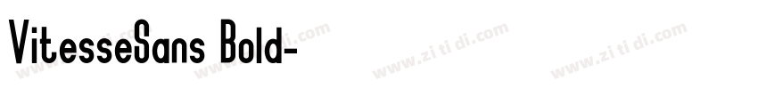VitesseSans Bold字体转换